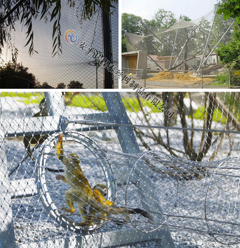 猴子籠舍網-304不銹鋼繩網